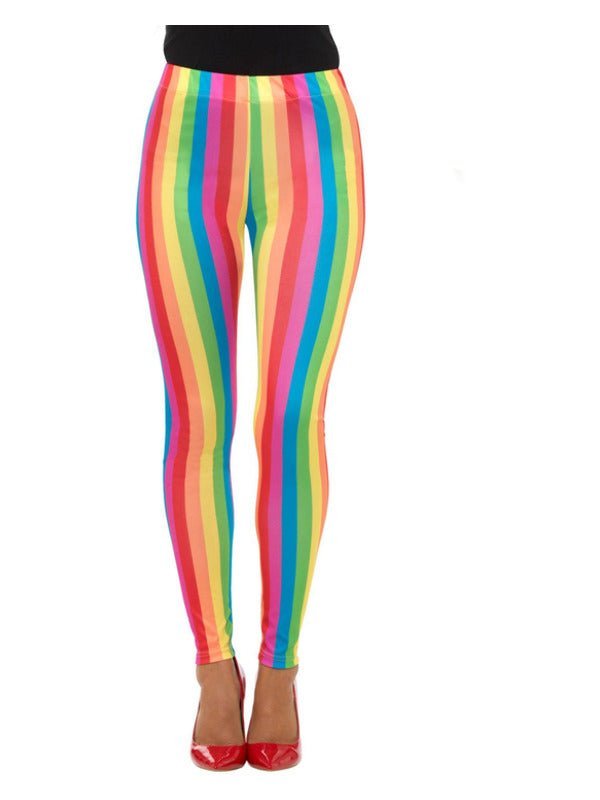 Rainbow Clown Leggings, Multi-Coloured Dress Loud