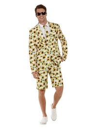 Ray Of Sunshine Sunflower Stand Out Suit, Yellow Dress Loud