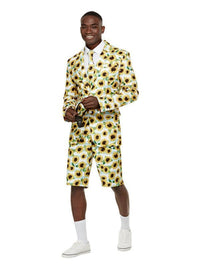 Ray Of Sunshine Sunflower Stand Out Suit, Yellow Dress Loud