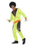 Retro Shell Suit Costume, Mens, Neon Green Dress Loud