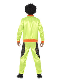 Retro Shell Suit Costume, Mens, Neon Green Dress Loud