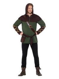 Robin Hood Costume, Green & Brown Dress Loud