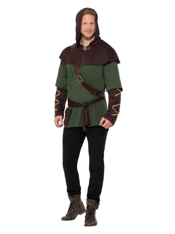 Robin Hood Costume, Green & Brown Dress Loud