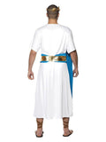Roman Senator Costume, Blue & White Dress Loud