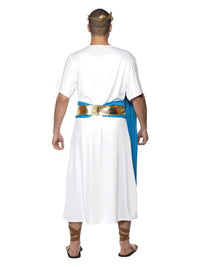 Roman Senator Costume, Blue & White Dress Loud