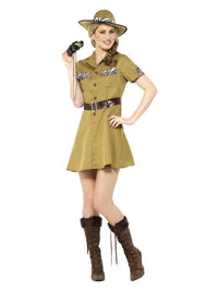 Safari Lady Costume, Brown Dress Loud