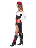 Sassy Pirate Wench Costume with Skirt, Black Dress Loud