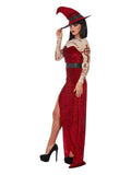 Satanic Witch Costume, Red Dress Loud