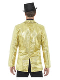 Sequin Jacket, Mens, Gold Dress Loud