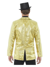 Sequin Jacket, Mens, Gold Dress Loud