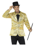 Sequin Jacket, Mens, Gold Dress Loud