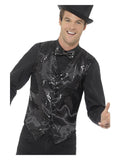 Sequin Waistcoat, Black Dress Loud
