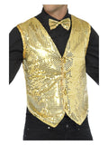 Sequin Waistcoat, Gold Dress Loud