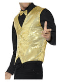 Sequin Waistcoat, Gold Dress Loud