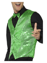 Sequin Waistcoat, Green Dress Loud