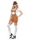 Sexy Bavarian Beer Girl Costume, Brown