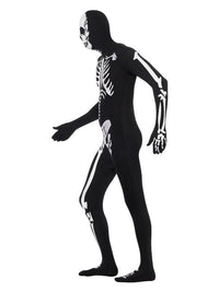 Skeleton Second Skin Costume, Black Dress Loud