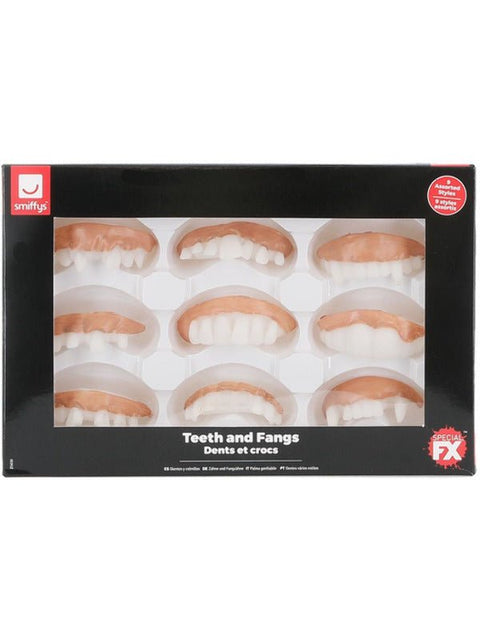 Smiffys Make-Up FX, Assorted Teeth & Fangs Dress Loud