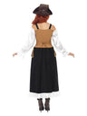 Steam Punk Pirate Wench Costume, Black & Gold