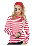 Stripy T-Shirt, Red Dress Loud