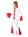 Super Trooper Male Costume, White & Red Dress Loud