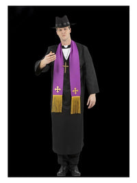 The Exorcist, Father Merrin Priest Costume, Robe Dress Loud