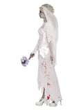 Till Death Do Us Part Zombie Bride Costume, White Dress Loud