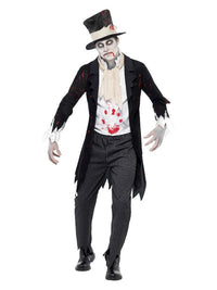 Till Death Do Us Part Zombie Groom Costume, Black Dress Loud