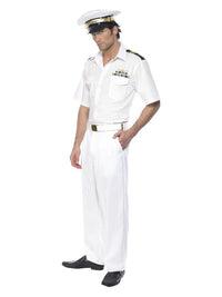 Top Gun Captain Costume, White Dress Loud