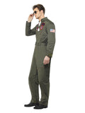 Top Gun Deluxe Male Costume, Green Dress Loud