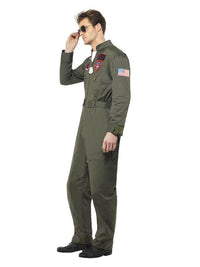 Top Gun Deluxe Male Costume, Green Dress Loud