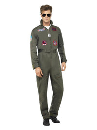 Top Gun Deluxe Male Costume, Green Dress Loud