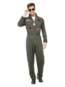Top Gun Deluxe Male Costume, Green