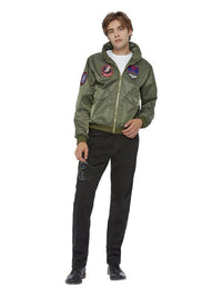 Top Gun Maverick Bomber Jacket, Green Dress Loud
