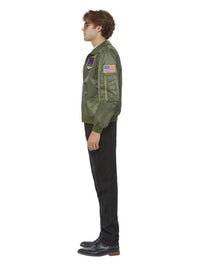 Top Gun Maverick Bomber Jacket, Green Dress Loud