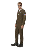 Top Gun Maverick Men's Aviator Costume, Green Dress Loud