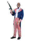 Uncle Sam Horror Patriot Costume Dress Loud