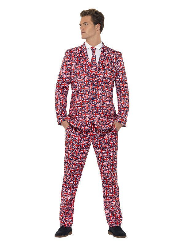 Union Jack Suit, Red Dress Loud
