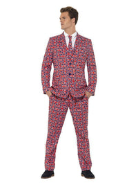 Union Jack Suit, Red Dress Loud