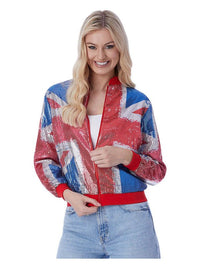 Union Sequin Bomber Jacket Dress Loud