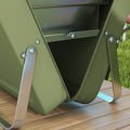 Outsunny Portable BBQ Grill with Suitcase Design for Camping Picnic Party, Green Dress Loud