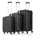 3 Pcs Suitcase Lightweight ABS Carry-on Hand Luggage 4 Spinner Wheels Trolley Case Dress Loud