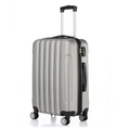 Lightweight 24in Hard Shell Travel Carry On Hand Cabin Luggage Suitcase, Approved for Ryanair Priority, British Airways Dress Loud
