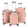 3 Pcs Suitcase Lightweight ABS Carry-on Hand Luggage 4 Spinner Wheels Trolley Case
