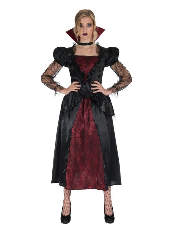 Vampire Queen Costume, Red & Black Dress Loud