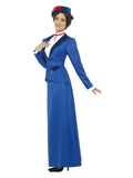 Victorian Nanny Costume, Blue Dress Loud