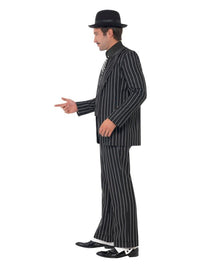 Vintage Gangster Boss Costume, Black Dress Loud