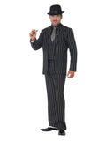 Vintage Gangster Boss Costume, Black Dress Loud
