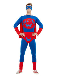 Wallyman Costume, Blue & Red Dress Loud