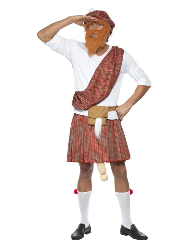Well Hung Highlander Costume, Red Dress Loud